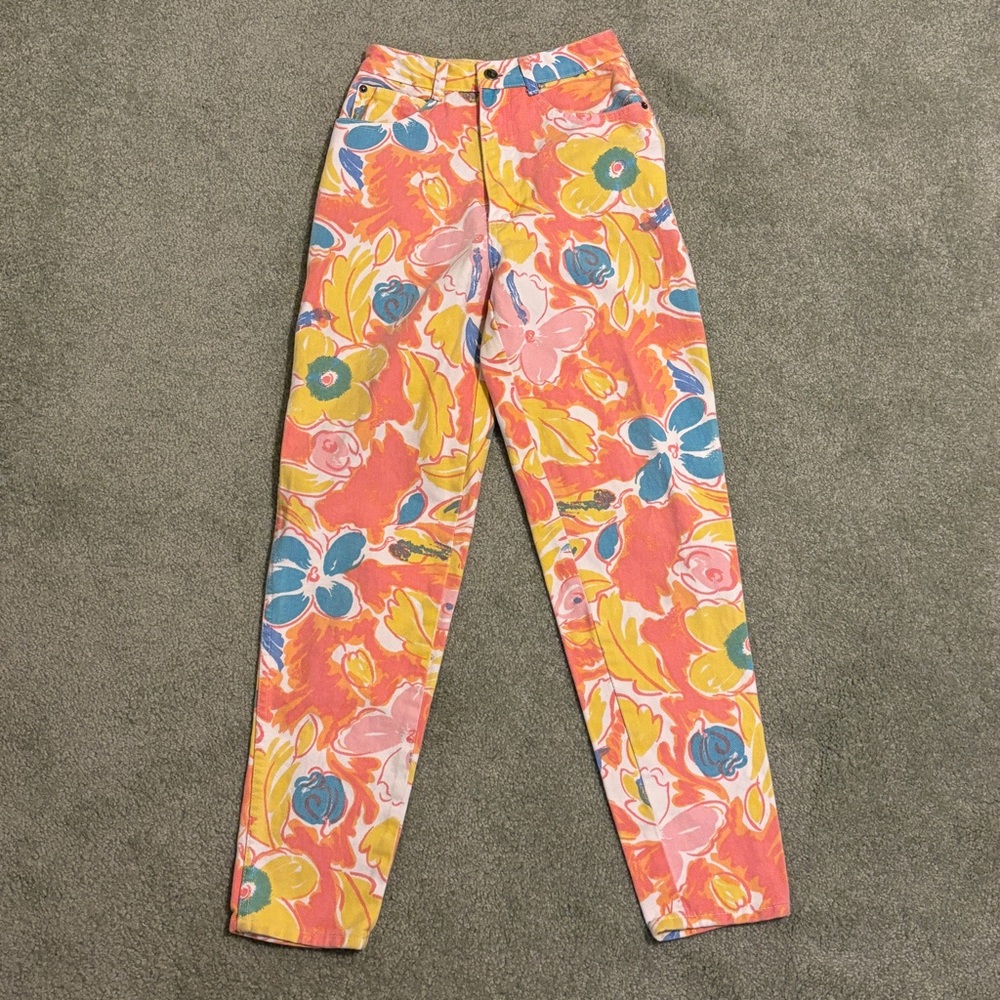Floral Vintage Mom Jeans